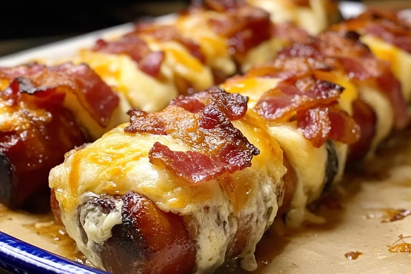 Oven-Baked Pig Shots with Bacon & Cheese