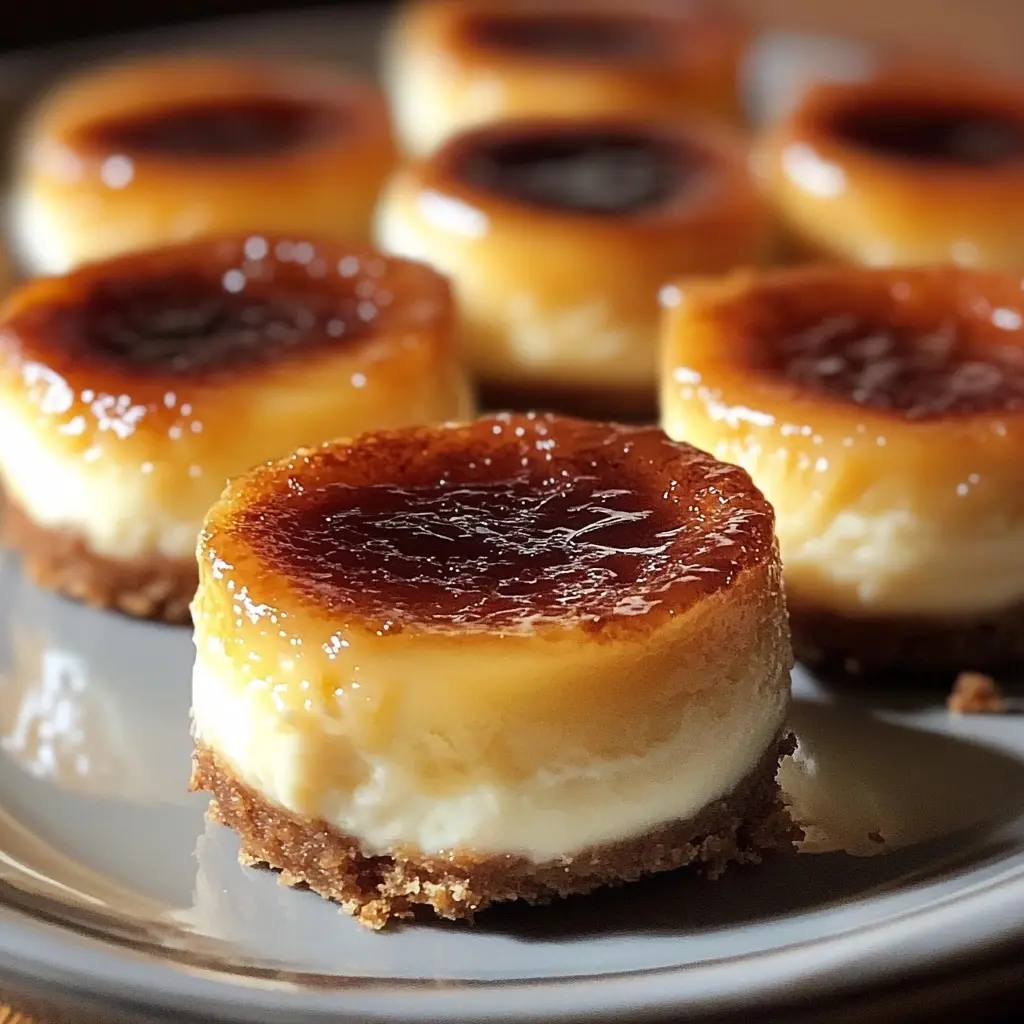 Mini Crème Brûlée Cheesecake Bites