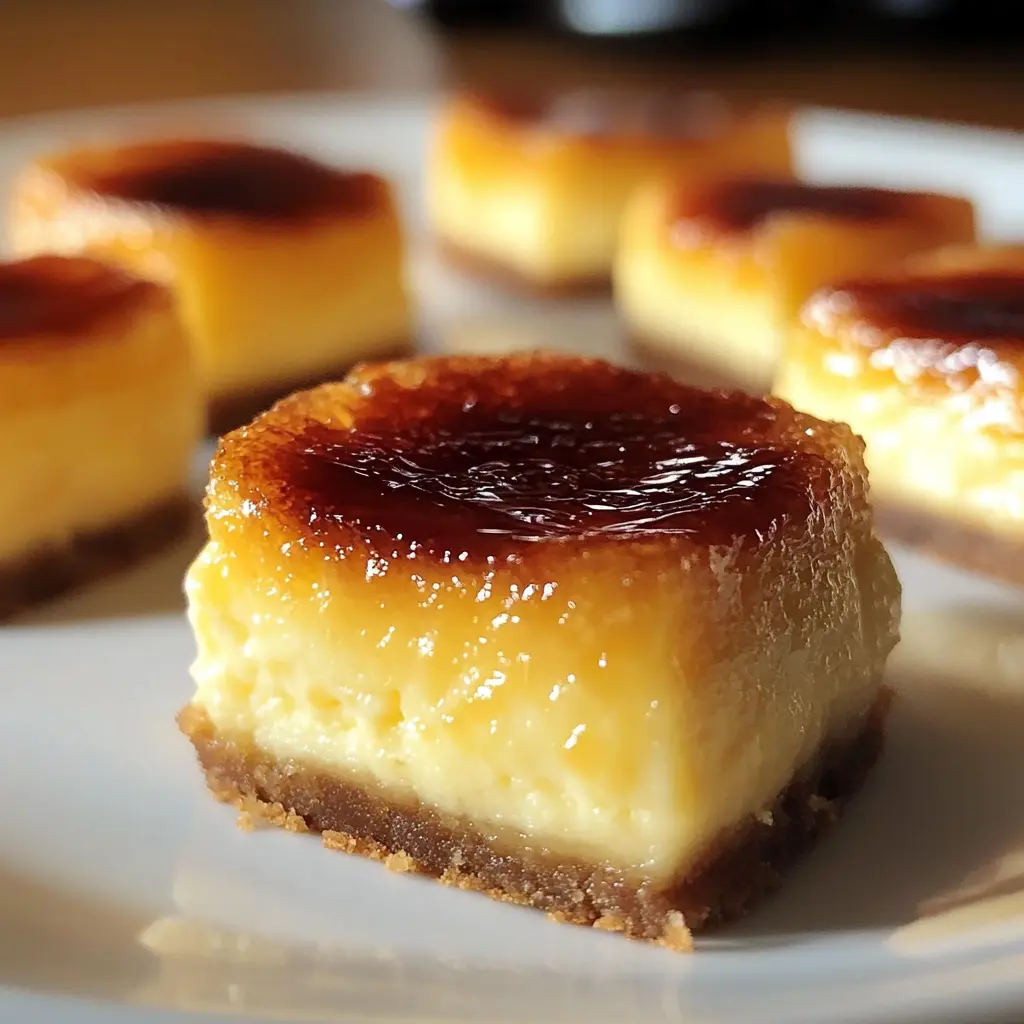 Mini Crème Brûlée Cheesecake Bites