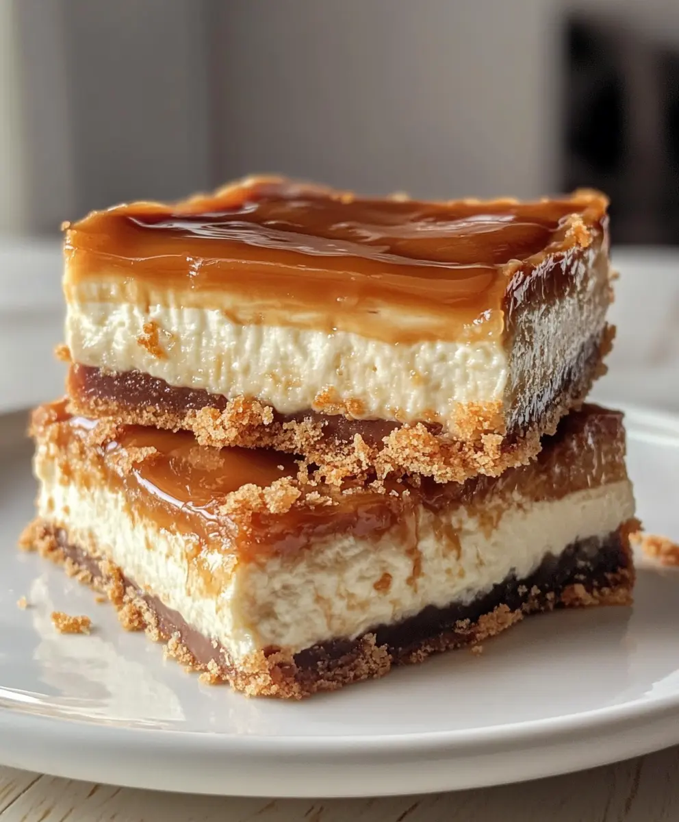 These Dulce de Leche Cheesecake Bars are rich, creamy, and oh-so-delicious! Perfect for dessert lovers, these easy cheesecake bars are made with a caramel-like dulce de leche topping that adds a sweet twist. Ideal for parties or a special treat at home, this recipe will satisfy your sweet cravings. Try making these delightful bars for your next gathering or holiday celebration!