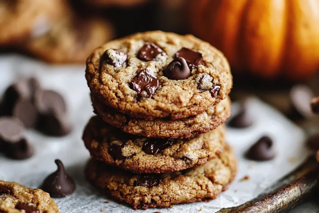 Savor the fall flavors with these Chewy Pumpkin Chocolate Chip Cookies! This easy recipe combines pumpkin puree with rich chocolate chips for a deliciously soft treat. Perfect for autumn gatherings or cozy nights in! Bake up a batch and enjoy with your favorite coffee or tea!