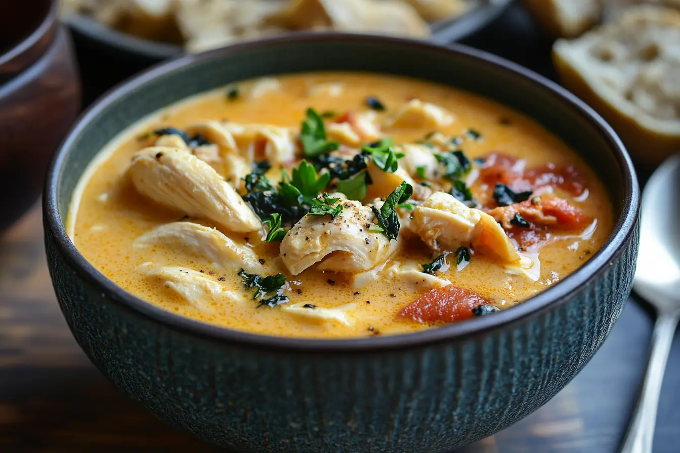 Warm your heart with this delicious Marry Me Chicken Soup! This easy and creamy soup is packed with tender chicken, flavorful herbs, and comforting veggies. Perfect for cozy nights or impressing your loved ones! Try it today for a delightful meal that will make everyone fall in love!