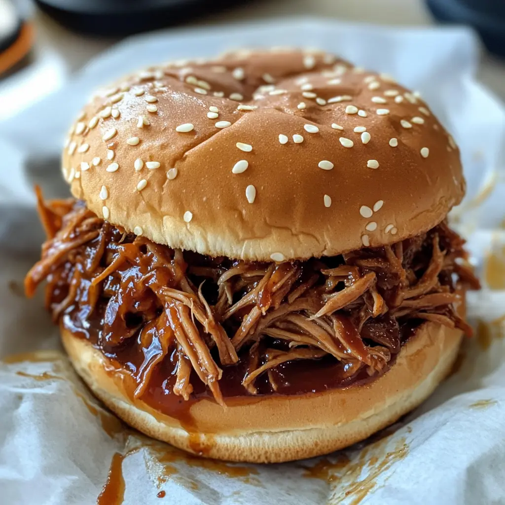 Enjoy the ease of this Pulled BBQ Chicken Crock Pot Recipe! Tender chicken simmers in delicious BBQ sauce, perfect for sandwiches or tacos. Ideal for busy days and family meals, this recipe is a winner. Easy to make and full of flavor!