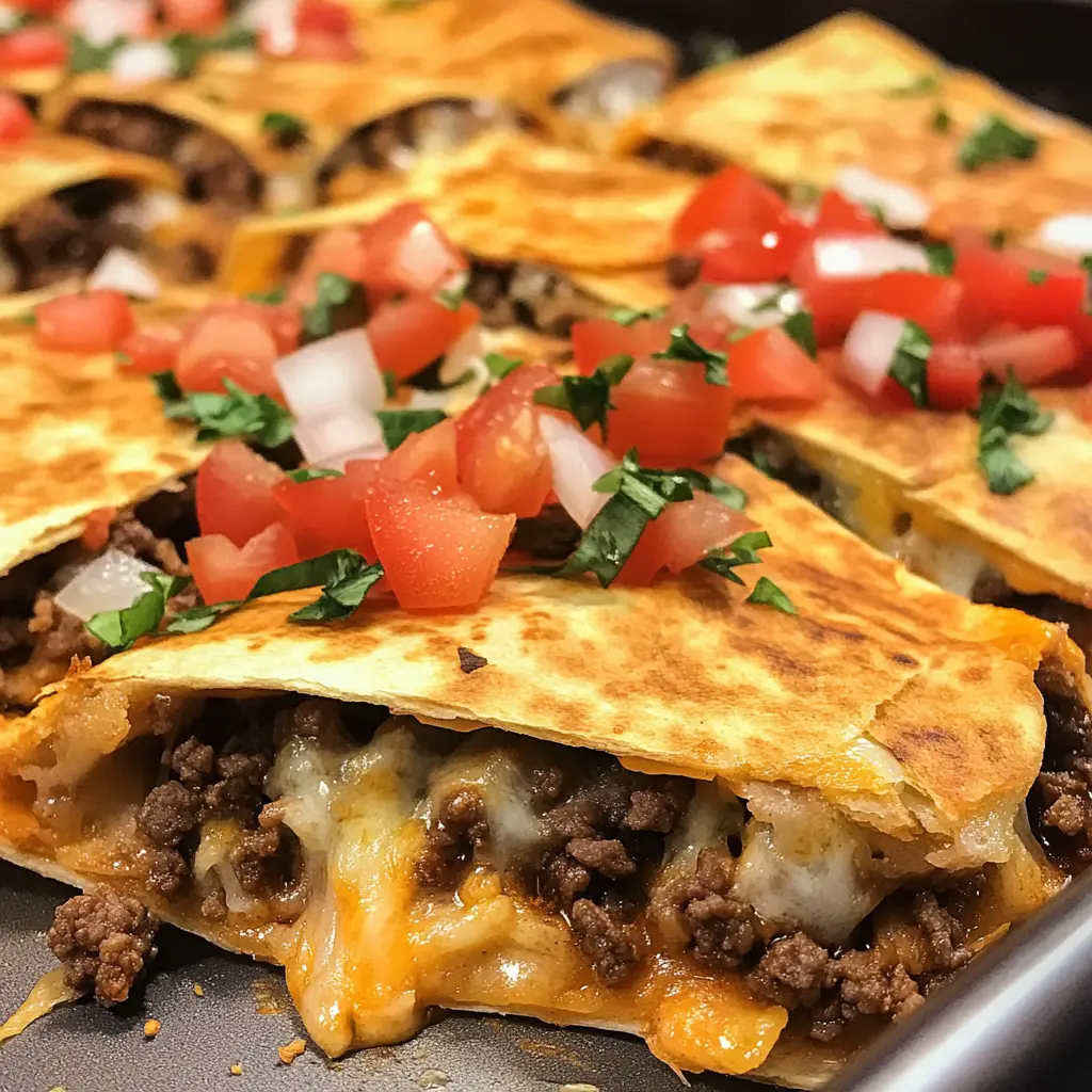 Make dinner easy and fun with these delicious Sheet Pan Tacos! Perfect for busy nights, this one-pan recipe is packed with flavor and goodness. Load up your tortillas with seasoned beef, fresh veggies, and your favorite toppings for a tasty family meal. Quick to prepare and even quicker to clean up! Ideal for taco night!