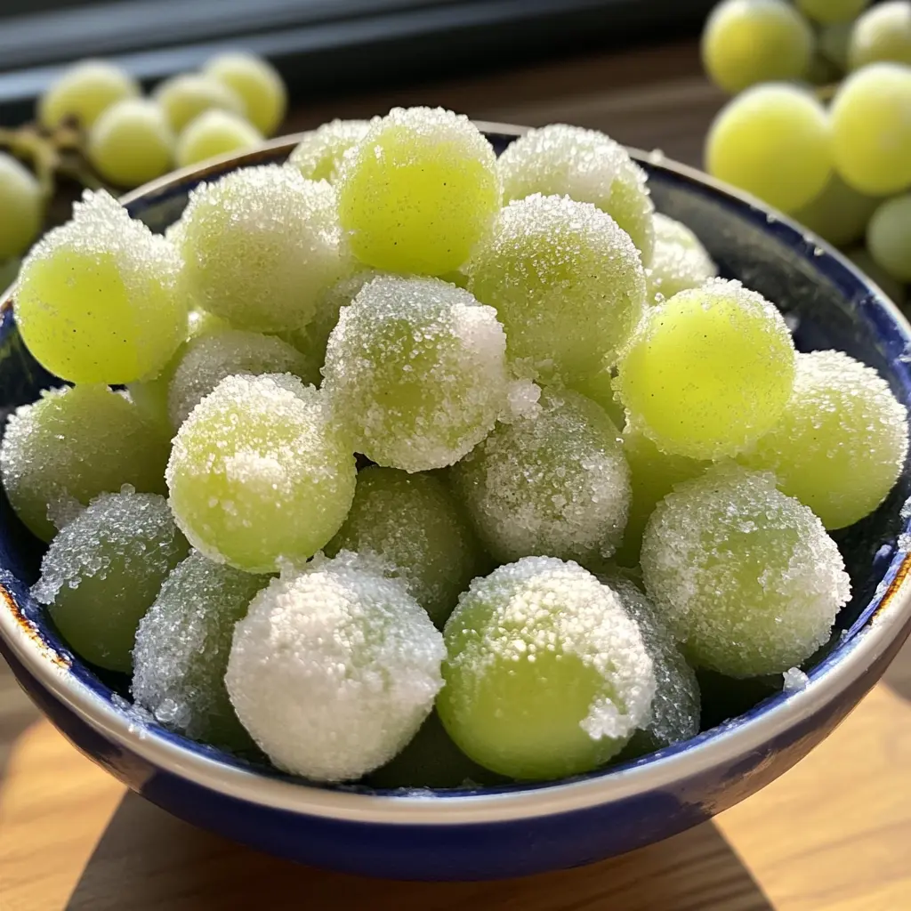 Enjoy a sweet and sparkling treat with Sugared Champagne Grapes! This easy and fun recipe transforms juicy grapes into a delightful dessert. Perfect for parties or a refreshing snack, these grapes are coated in sugar for a glamorous touch. Let’s pop the bubbly and make this simple yet fancy treat everyone will love!