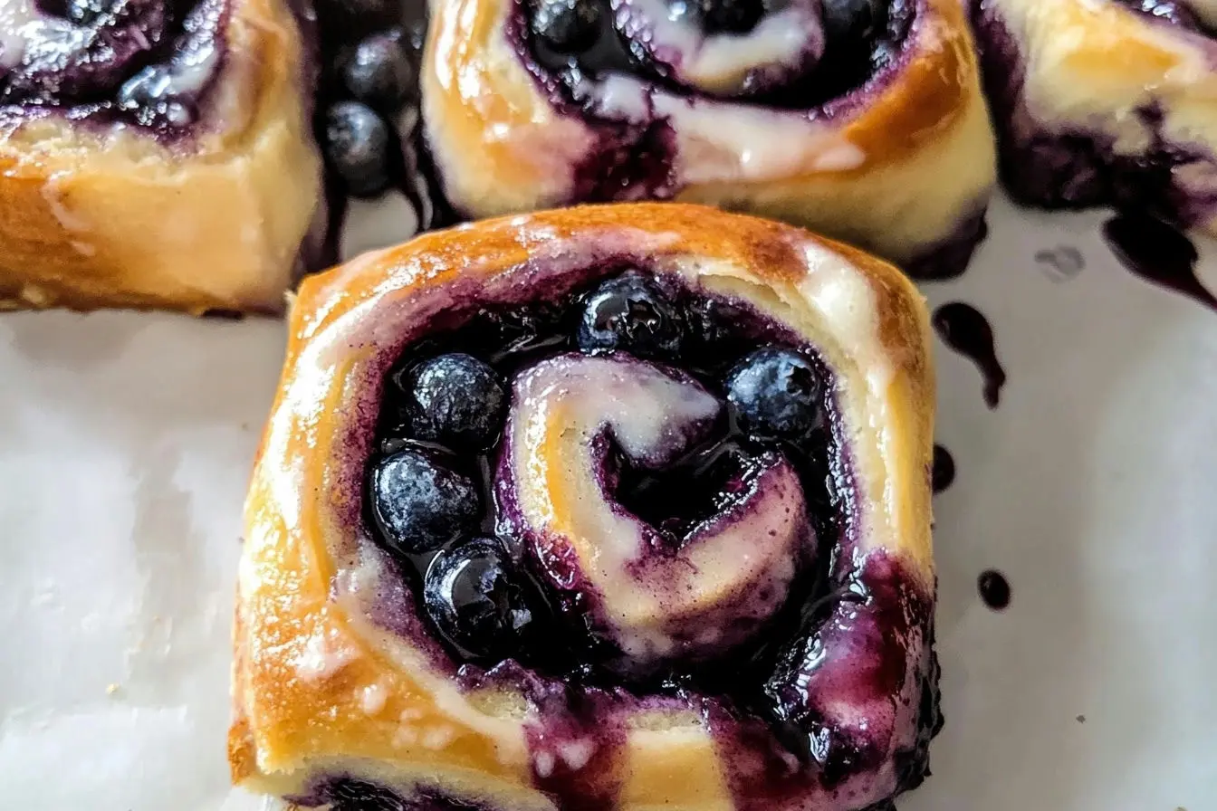 Blueberry-Filled Cinnamon Rolls