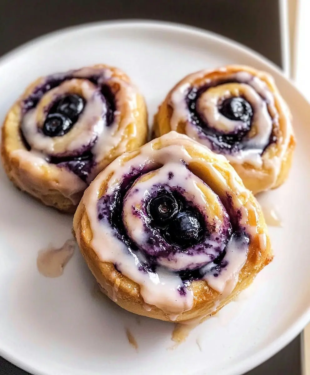 Blueberry-Filled Cinnamon Rolls