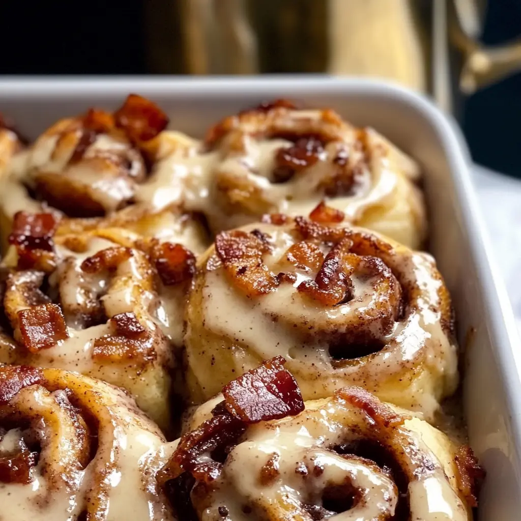 Bourbon Maple Bacon Cinnamon Rolls