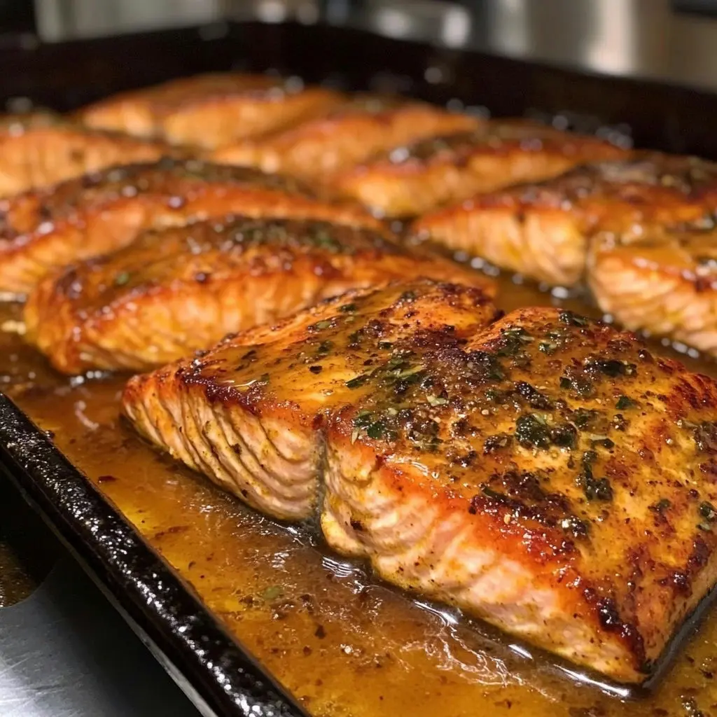 Cajun Honey Butter Glazed Salmon