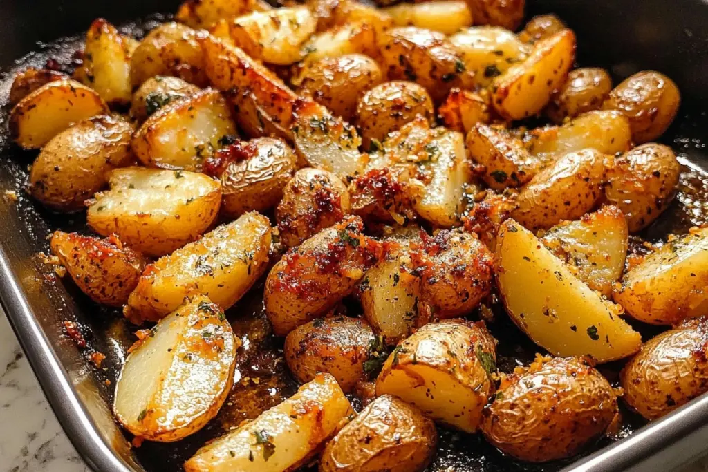 Honey Mustard Roasted Potatoes