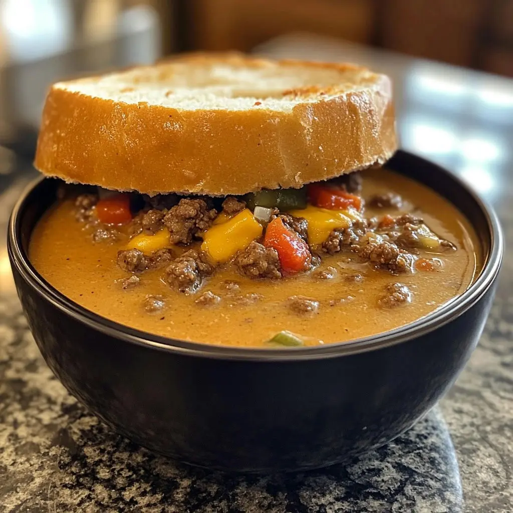 Ultimate Cheeseburger Soup