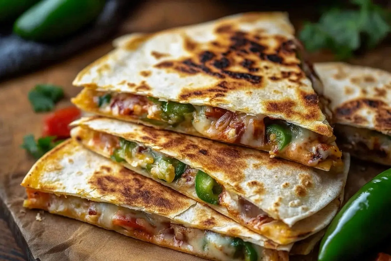 Spicy Jalapeño Popper Quesadillas