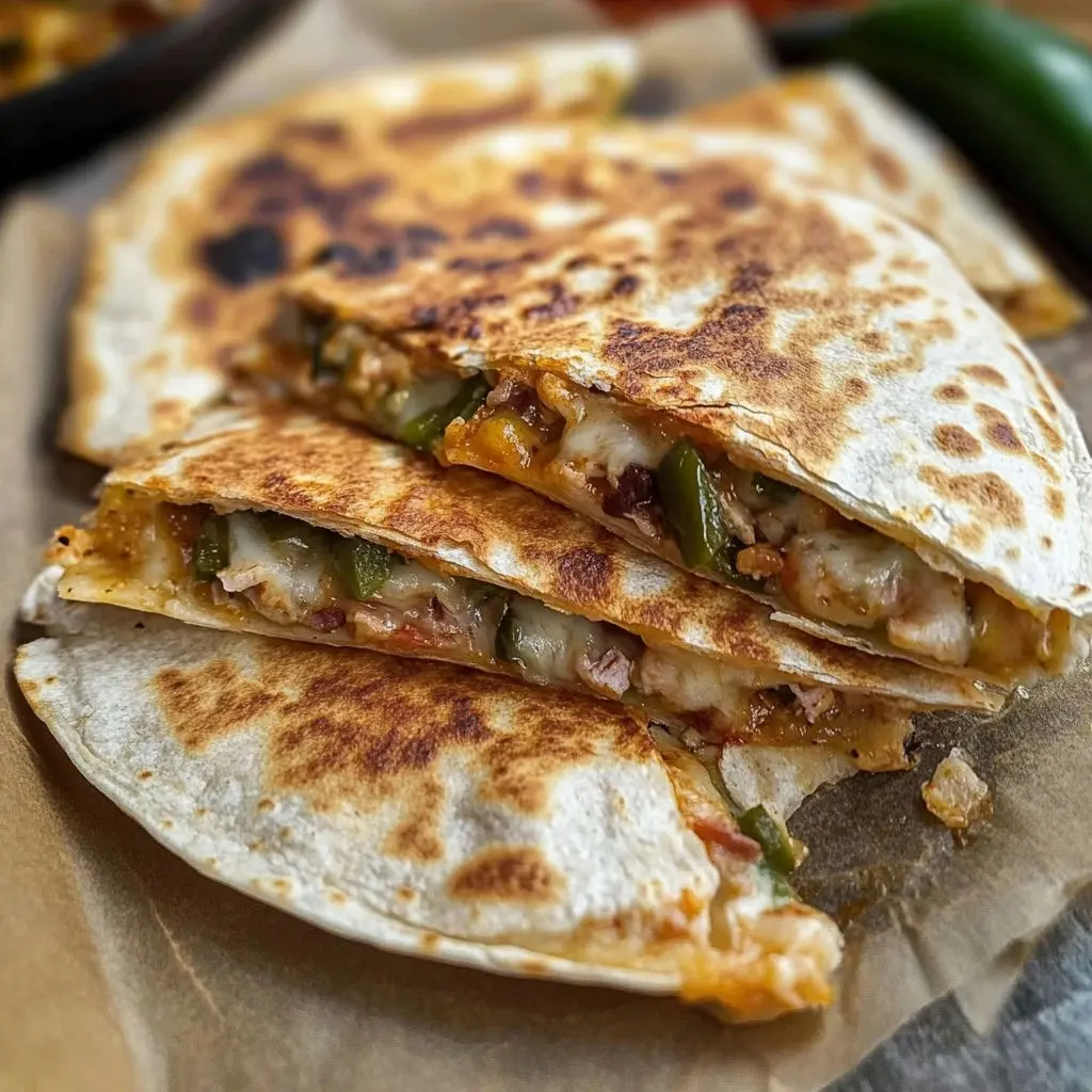 Spicy Jalapeño Popper Quesadillas