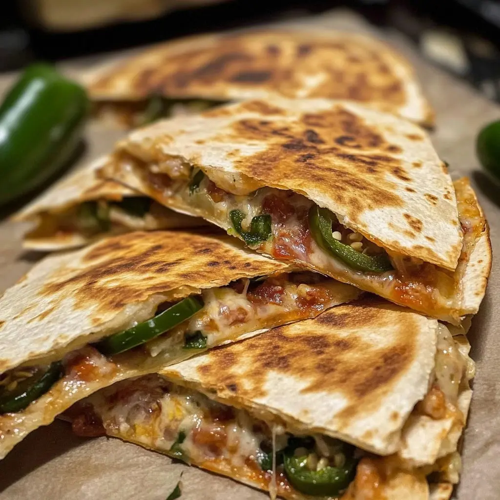 Spicy Jalapeño Popper Quesadillas