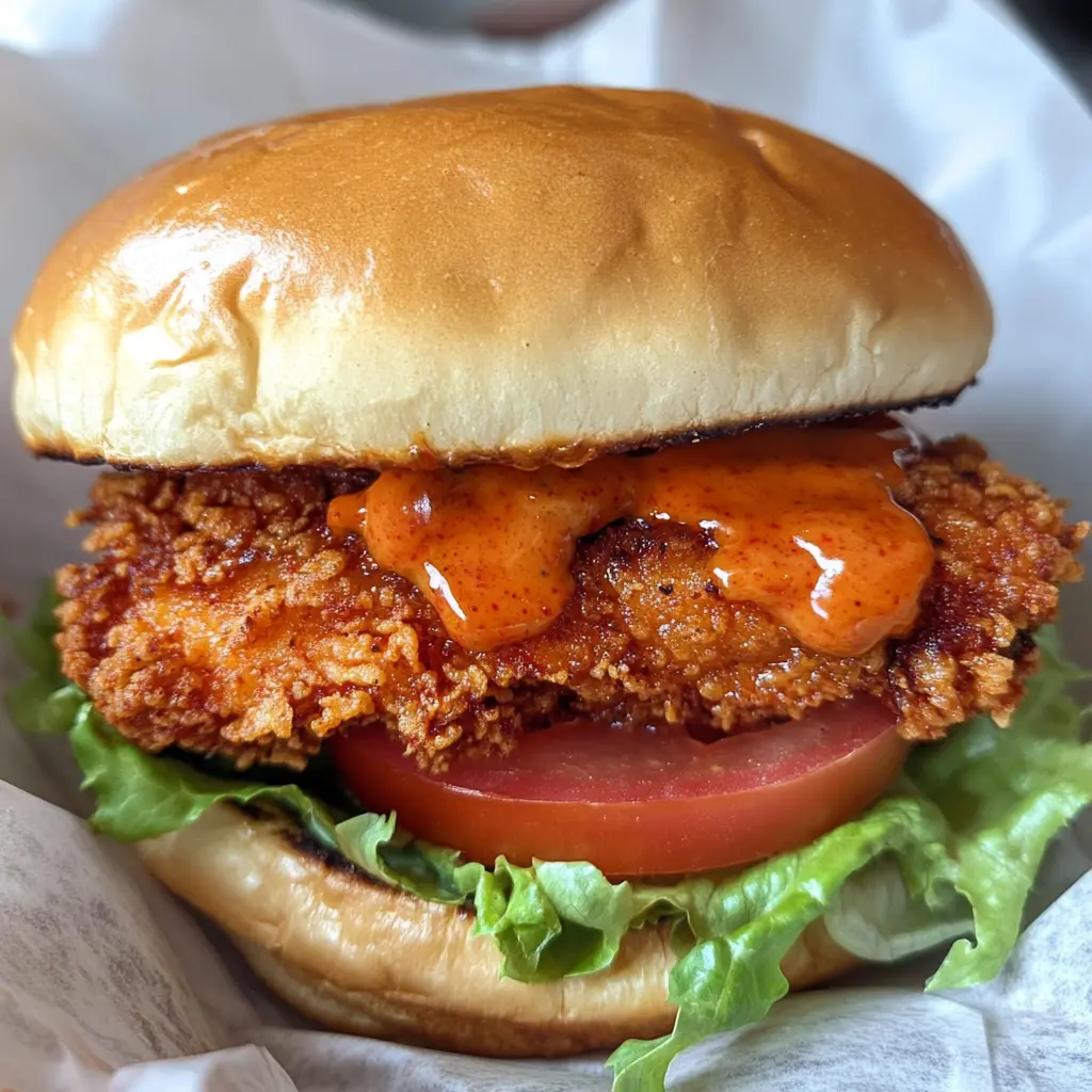 I love how these Air Fryer Crispy Buffalo Chicken Sandwiches are packed with flavor and crunch! Tender chicken coated in spicy buffalo sauce, served on a fluffy bun with crisp lettuce and creamy dressing. Save this recipe for your next game day or casual dinner!