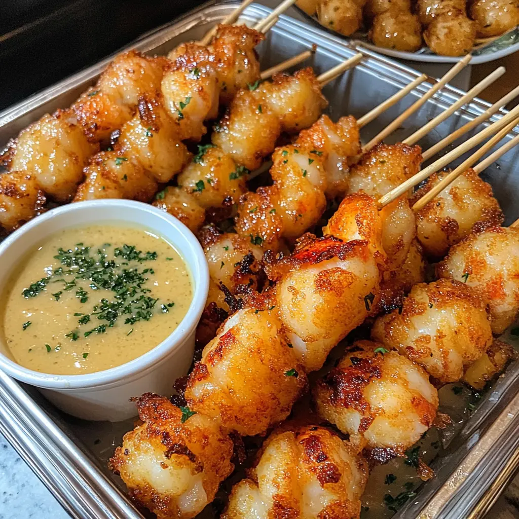 These Beer Battered Lobster Lollipops are a fun and delicious seafood treat! Crispy and golden on the outside, with tender lobster meat inside, they're perfect for parties or special occasions. Serve them as an appetizer or a unique dish at your next gathering. Easy to make and sure to impress your guests, these lollipops will be a hit for seafood lovers!