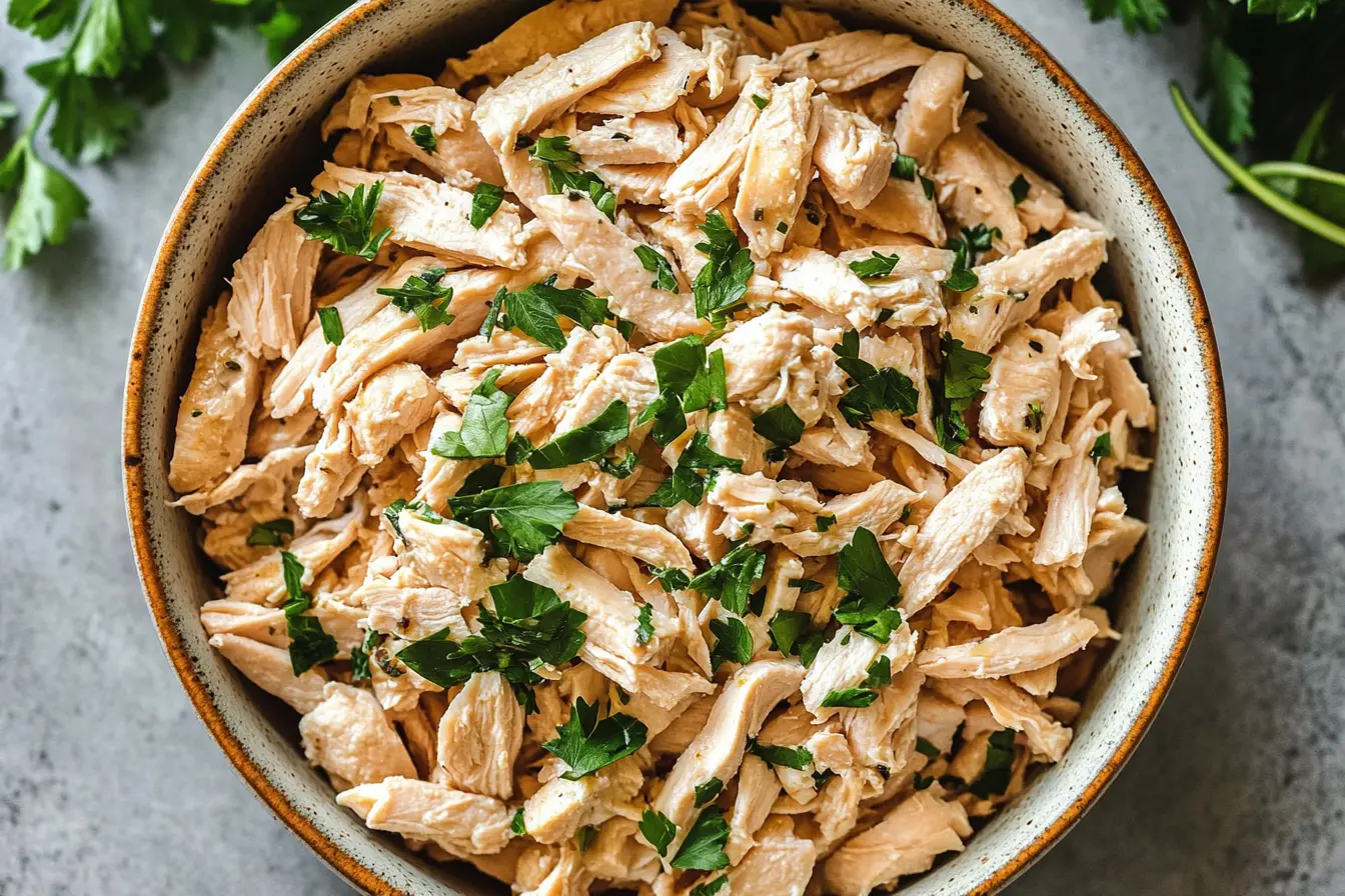 I love how easy it is to make shredded chicken in the crockpot! This recipe features juicy chicken breast simmered in flavorful spices, perfect for tacos or salads. Save this recipe for a quick and delicious dinner on busy nights!