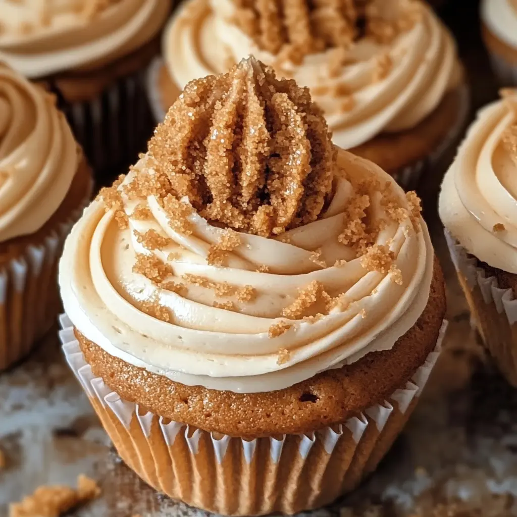 These Biscoff Cupcakes are a delicious treat for any occasion! Soft and fluffy vanilla cupcakes are topped with creamy Biscoff frosting that melts in your mouth. Perfect for parties or a sweet snack at home, these easy cupcakes will delight Biscoff fans everywhere. Try them for your next dessert idea!