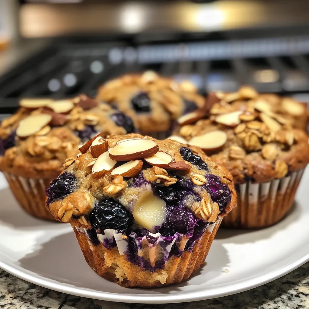 These Blueberry-Pear-Ginger-Oatmeal Muffins are perfect for breakfast or a snack! Made with healthy oats, ripe pears, and fresh blueberries, they offer a delicious mix of flavors. The touch of ginger adds warmth and spice, making these muffins a cozy treat. Easy to make and great for meal prep, they are a must-try for your recipe collection! Enjoy these wholesome muffins as a great addition to your healthy eating plans.