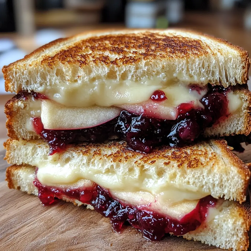 This Brie, Apple, and Cranberry Grilled Cheese is a delicious twist on a classic sandwich! Perfect for lunch or a cozy dinner, this easy recipe combines gooey Brie cheese, sweet apples, and tart cranberries for a tasty bite. Enjoy this comforting grilled cheese with a side of soup for a complete meal. Ideal for fall flavors and an easy gourmet snack!