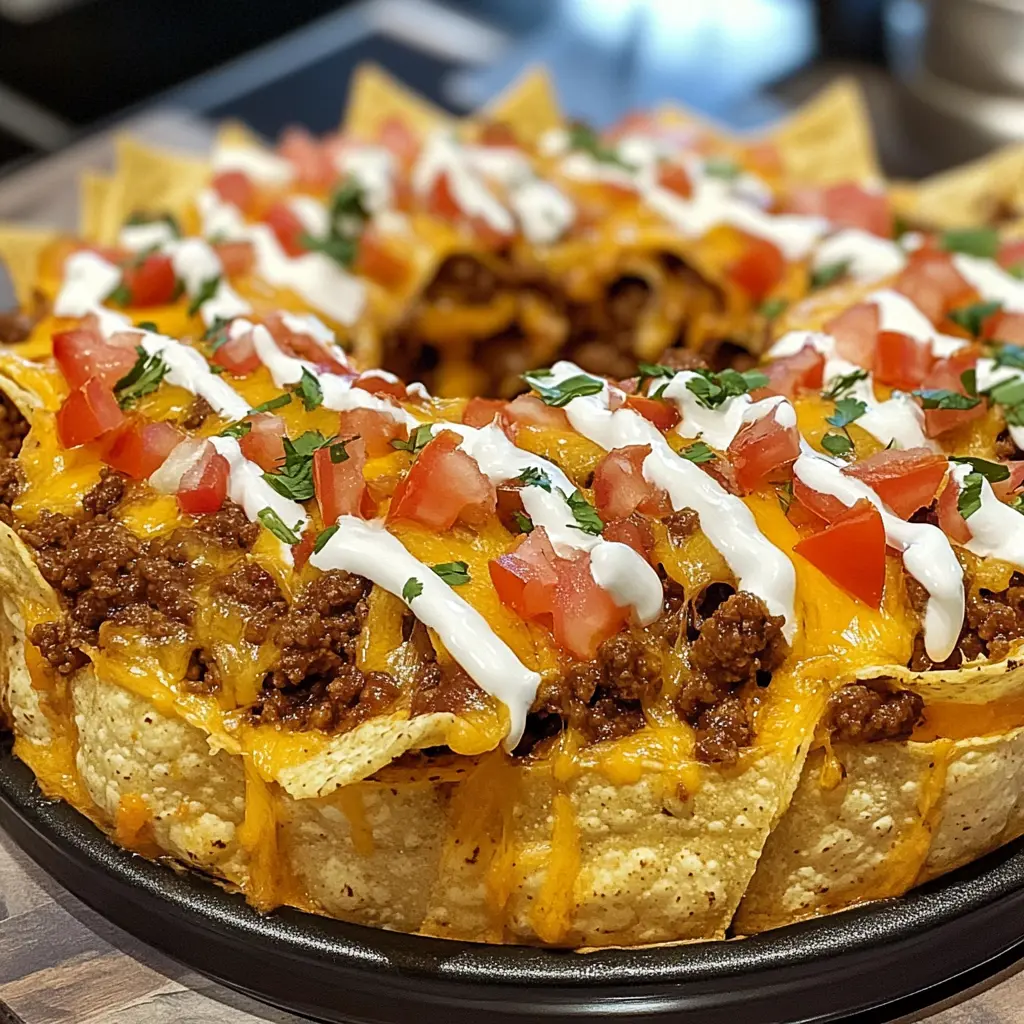 These fun Bundt Pan Nachos are a cool twist on your favorite snack! Layer tortilla chips with cheese, beans, and toppings to create a delicious nacho feast. Perfect for parties or game day, this easy recipe will impress your friends and family. Serve these cheesy nachos hot and watch everyone enjoy this creative dish!