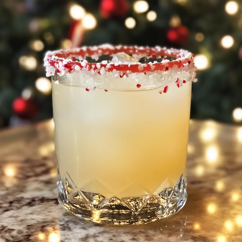 This Candy Cane Margarita is a festive twist on a classic drink. With a refreshing combination of tequila, lime juice, and crushed candy canes, it's perfect for holiday parties and Christmas celebrations. Serve it in a sugar-rimmed glass for extra fun and make your gatherings merry and bright! Cheers to the best holiday cocktail ideas!