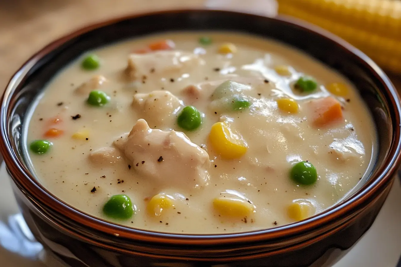 I love how this Chicken Pot Pie Soup warms me up on chilly days! Creamy, filled with tender chicken, carrots, and peas, it’s a comforting twist on a classic dish. Save this recipe for an easy weeknight dinner or to enjoy with friends and family!