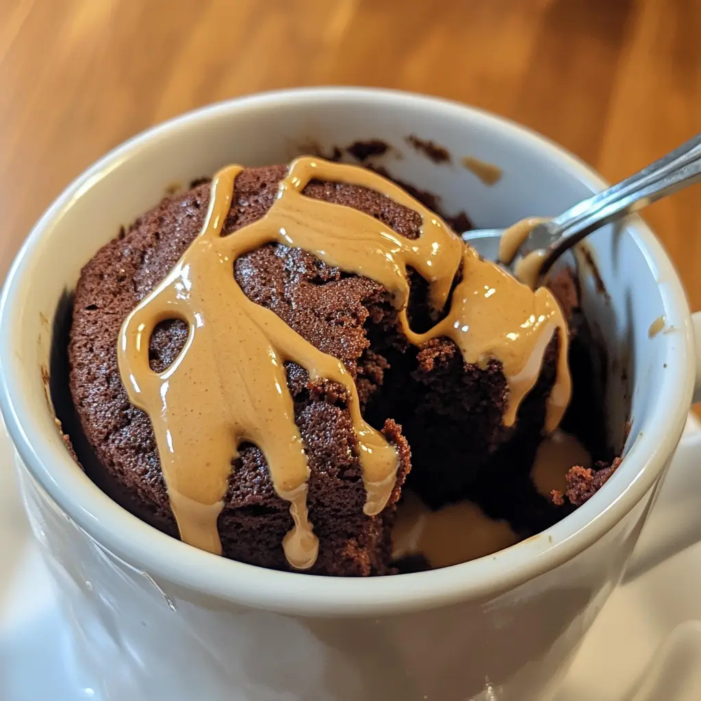 Craving a quick dessert? This Chocolate Peanut Butter Mug Cake is the answer! With rich chocolate and creamy peanut butter, it's the perfect single-serving treat ready in minutes. Ideal for satisfying late-night cravings or impressing friends at a casual gathering. Don’t forget to save this easy recipe for your next sweet moment!