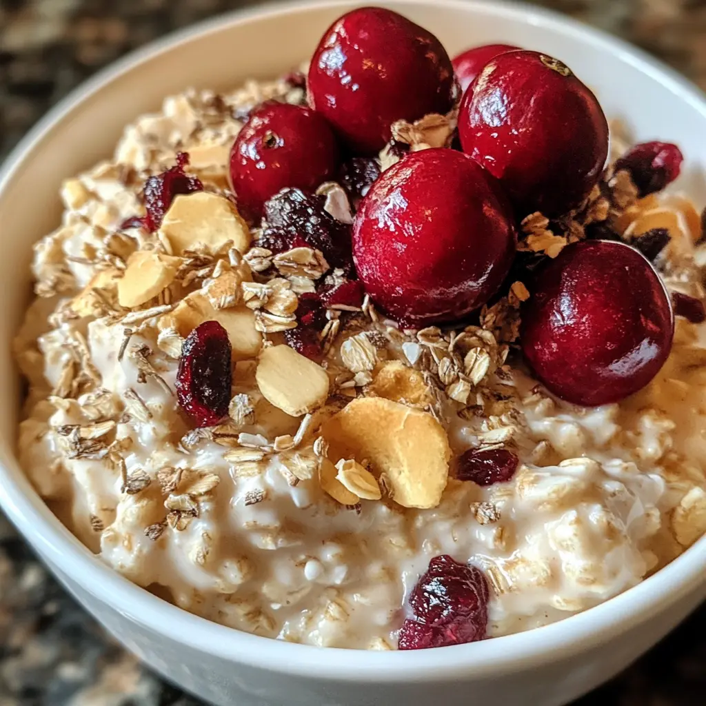 Start your day with these delicious Cranberry Orange Overnight Oats! They're easy to make and perfect for breakfast meal prep. Packed with healthy ingredients, this recipe combines the tartness of cranberries with the fresh zest of orange. Enjoy a quick and nutritious morning boost that will keep you full for hours. Perfect for busy mornings or as a tasty snack!