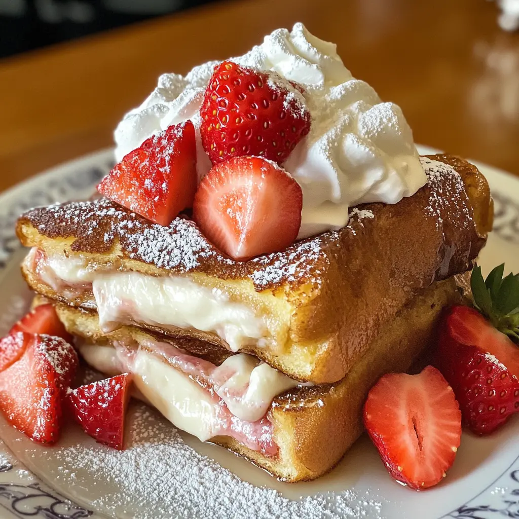 I love how this Cream Cheese Stuffed French Toast makes breakfast feel special! Fluffy bread filled with sweet cream cheese and topped with syrup is the perfect way to start your day. Save this recipe for weekend brunch or when you want to treat yourself!