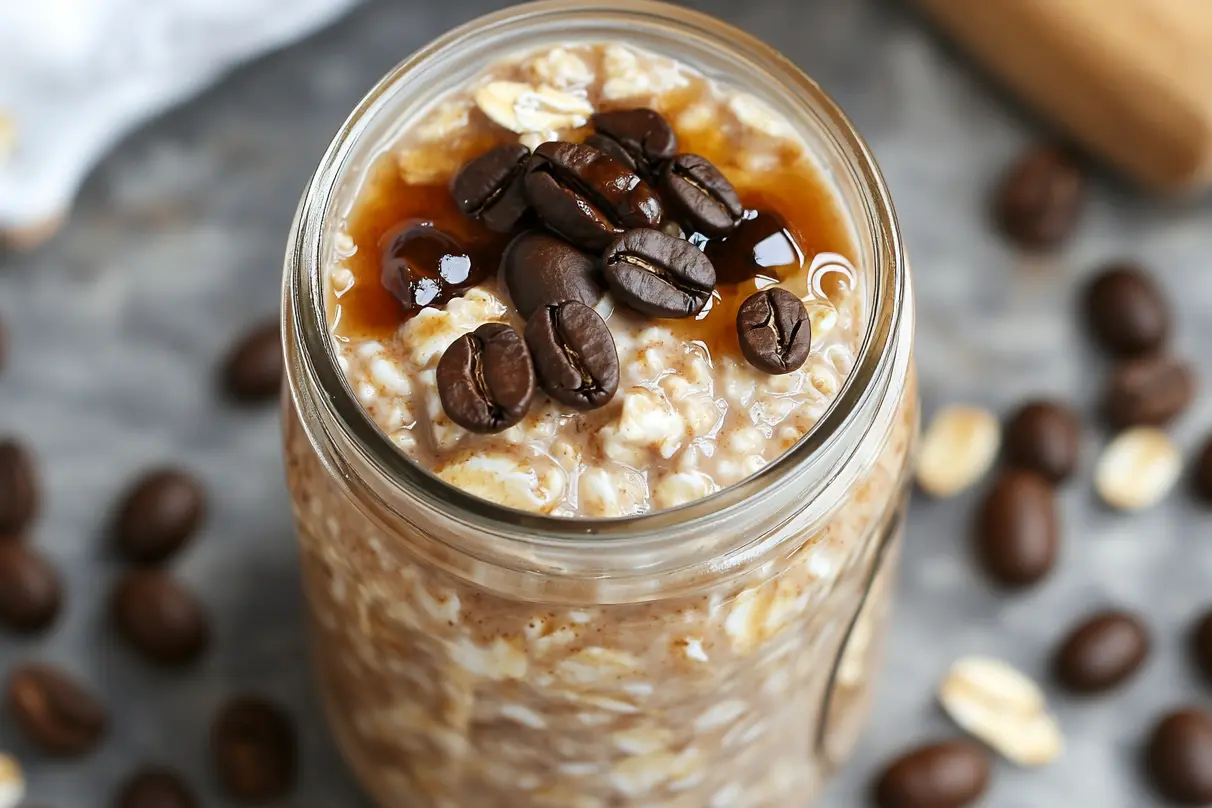 Start your day with these Easy Cold Brew Overnight Oats! This quick and healthy breakfast recipe combines rolled oats, cold brew coffee, and your favorite toppings for a delicious morning boost. Perfect for busy mornings, these oats are creamy, filling, and fully customizable. Discover how simple it is to make a nutritious and energizing meal with minimal effort. Ideal for meal prep, you can enjoy these overnight oats all week!