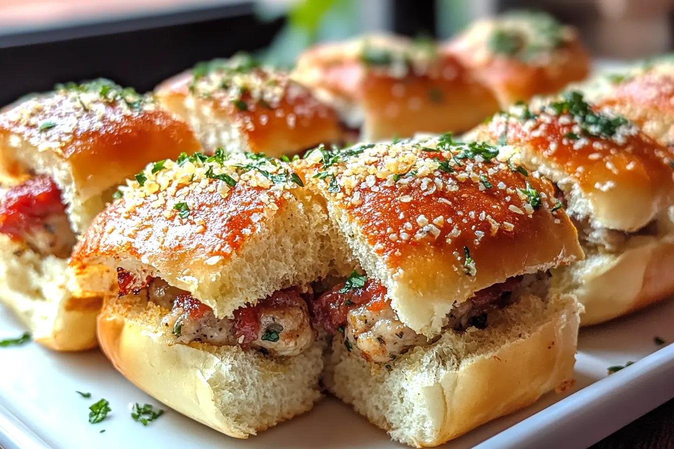 These easy Meatball Sliders are perfect for parties and game days! Made with juicy meatballs nestled in soft slider buns and topped with marinara sauce and cheese, they are sure to please any crowd. Try these delicious sliders for your next gathering and enjoy a fun and tasty meal that everyone will love!