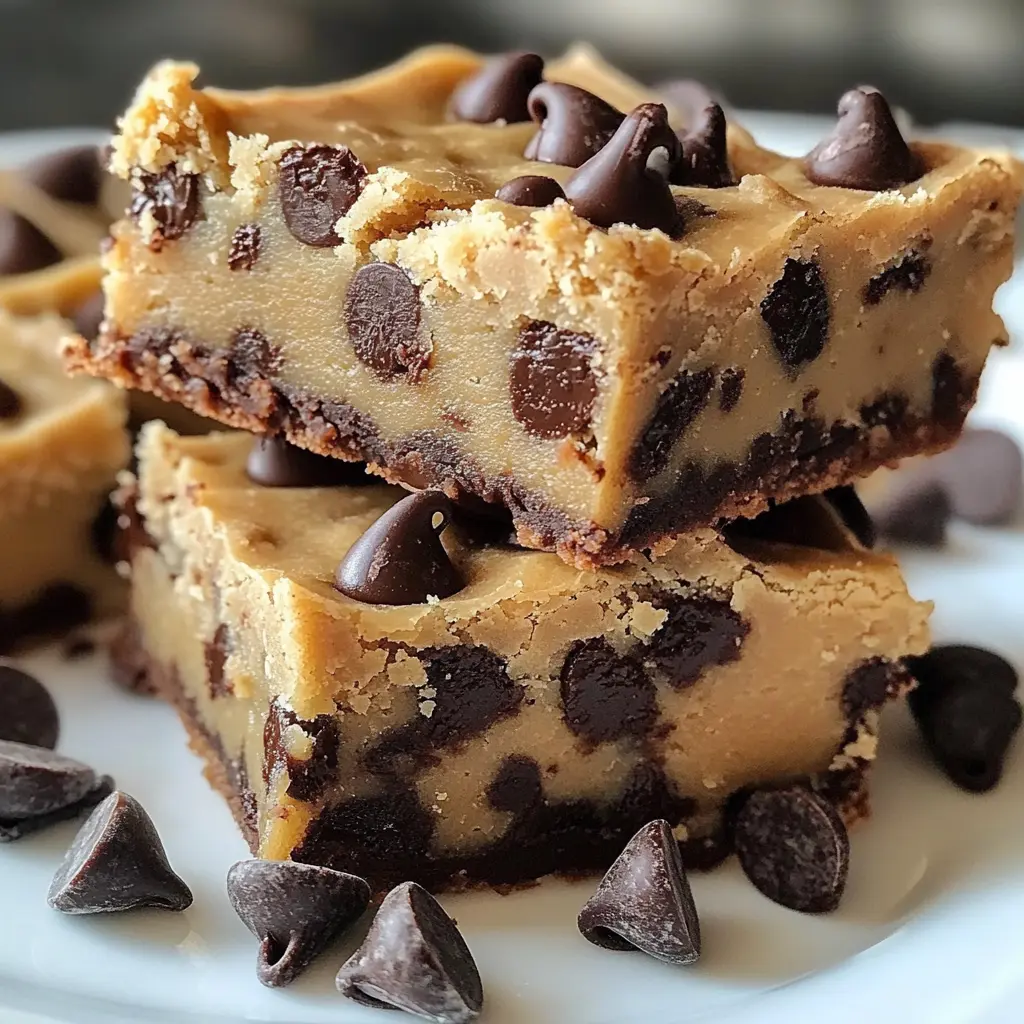 Indulge in these No Bake Chocolate Chip Cookie Dough Bars for a sweet treat that’s easy to make! With a rich cookie dough flavor and chocolate chips, these bars are perfect for dessert or a snack. They’re a quick and delicious option for your next get-together! Enjoy the best no bake recipe that's crowd-pleasing and simple to whip up. Perfect for chocolate lovers!