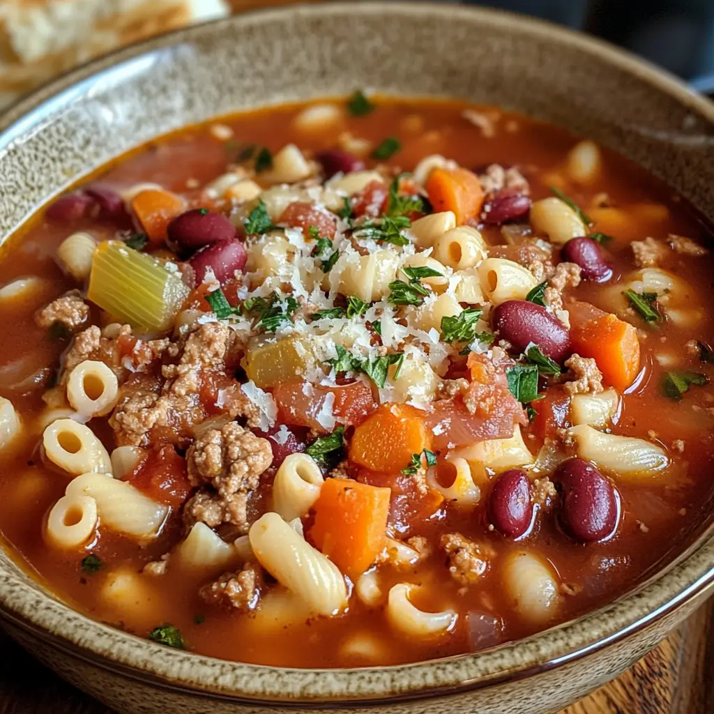 I love how this Olive Garden Pasta e Fagioli warms me up with its rich flavors! This comforting soup features tender pasta, hearty beans, and a delicious tomato base. Save this easy recipe for cozy nights or anytime you need a tasty meal!