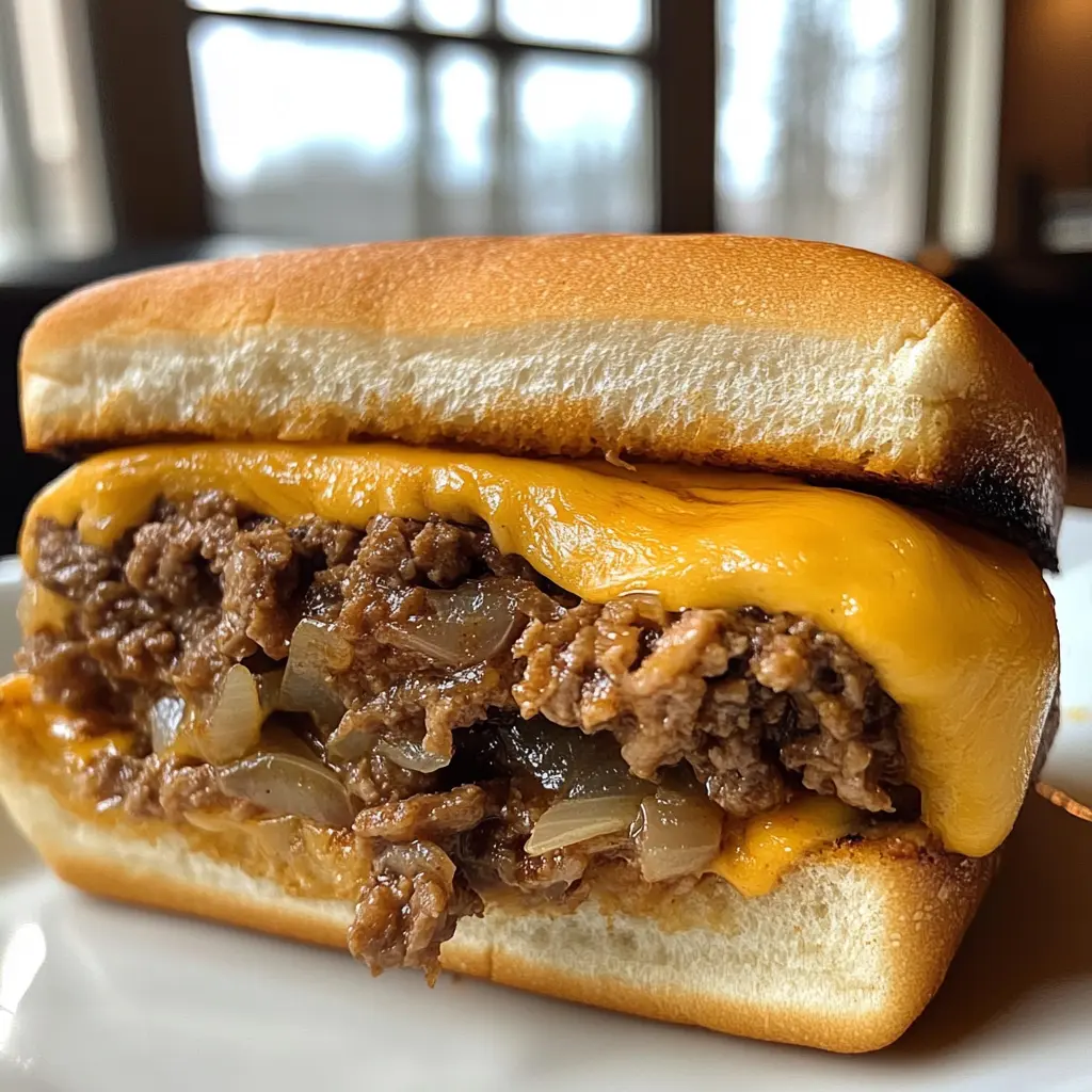 These Philly Cheesesteak Sloppy Joes are a fun twist on the classic sandwich! Packed with ground beef, bell peppers, and gooey cheese, this easy recipe is perfect for busy weeknight dinners. Serve these delightful Sloppy Joes on a bun for a tasty meal your family will love. Enjoy this comfort food that combines all the flavors of a Philly cheesesteak in a simple, hearty dish! Perfect for casual gatherings or a cozy night in.