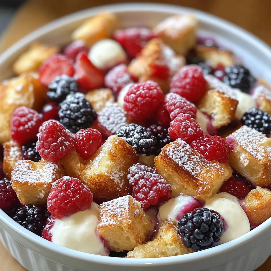 This Stunning Berry French Toast Casserole is a perfect breakfast treat for any special occasion. Packed with fresh berries and delicious cream, it’s easy to make and looks beautiful on the table. Great for brunch or holiday gatherings, this casserole will be a hit with family and friends. Enjoy this sweet, fruity dish that combines the flavors of French toast and berries in one amazing recipe!