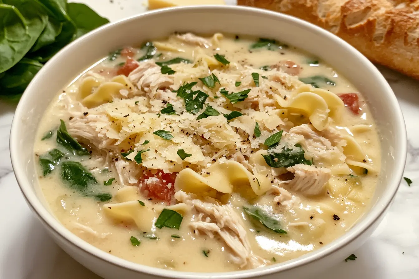 I love how comforting this White Chicken Lasagna Soup is on chilly nights! Creamy, cheesy, and loaded with tender chicken and pasta, it’s a cozy bowl of goodness. Save this delightful recipe for your next family dinner or weeknight meal!