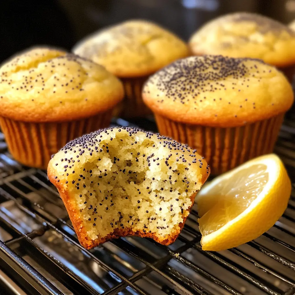 These Zesty Glazed Lemon Poppy Seed Muffins are a delightful treat! Bursting with fresh lemon flavor and dotted with crunchy poppy seeds, each bite is refreshing and light. Perfect for breakfast or an afternoon snack! Save this recipe for when you need a bright addition to your day!