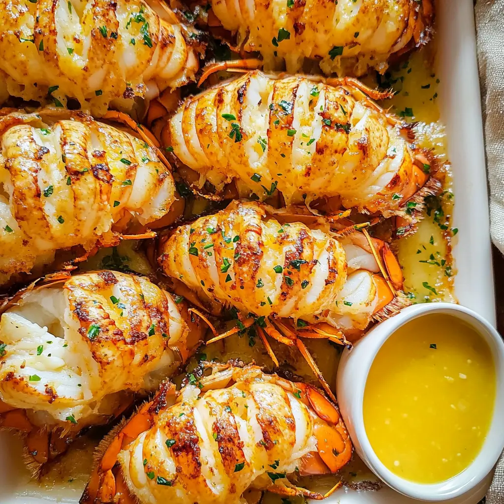 Treat yourself to a delicious seafood feast with these Baked Lobster Tails! Perfectly tender and flavorful, this recipe showcases succulent lobster drizzled with garlic butter and topped with breadcrumbs for a delightful crunch. Ideal for special occasions or a cozy dinner at home. Save this recipe for your next culinary adventure!