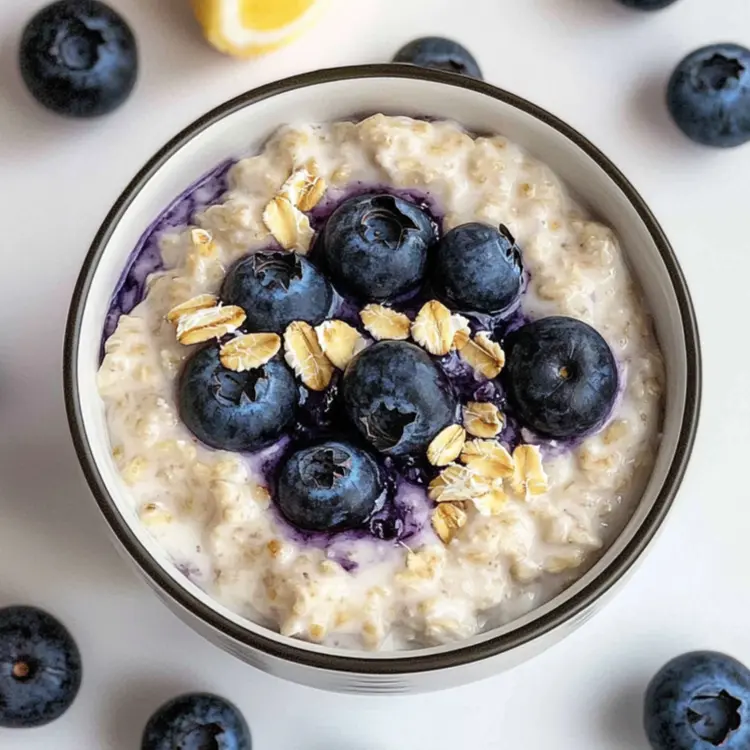 Start your morning right with these delicious Blueberry Overnight Oats! Made with fresh blueberries, creamy yogurt, and rolled oats, this recipe is perfect for a quick breakfast or snack. Packed with nutrients and flavor, it's a great way to enjoy a wholesome meal on busy mornings. Save this recipe for an easy, healthy start to your day!