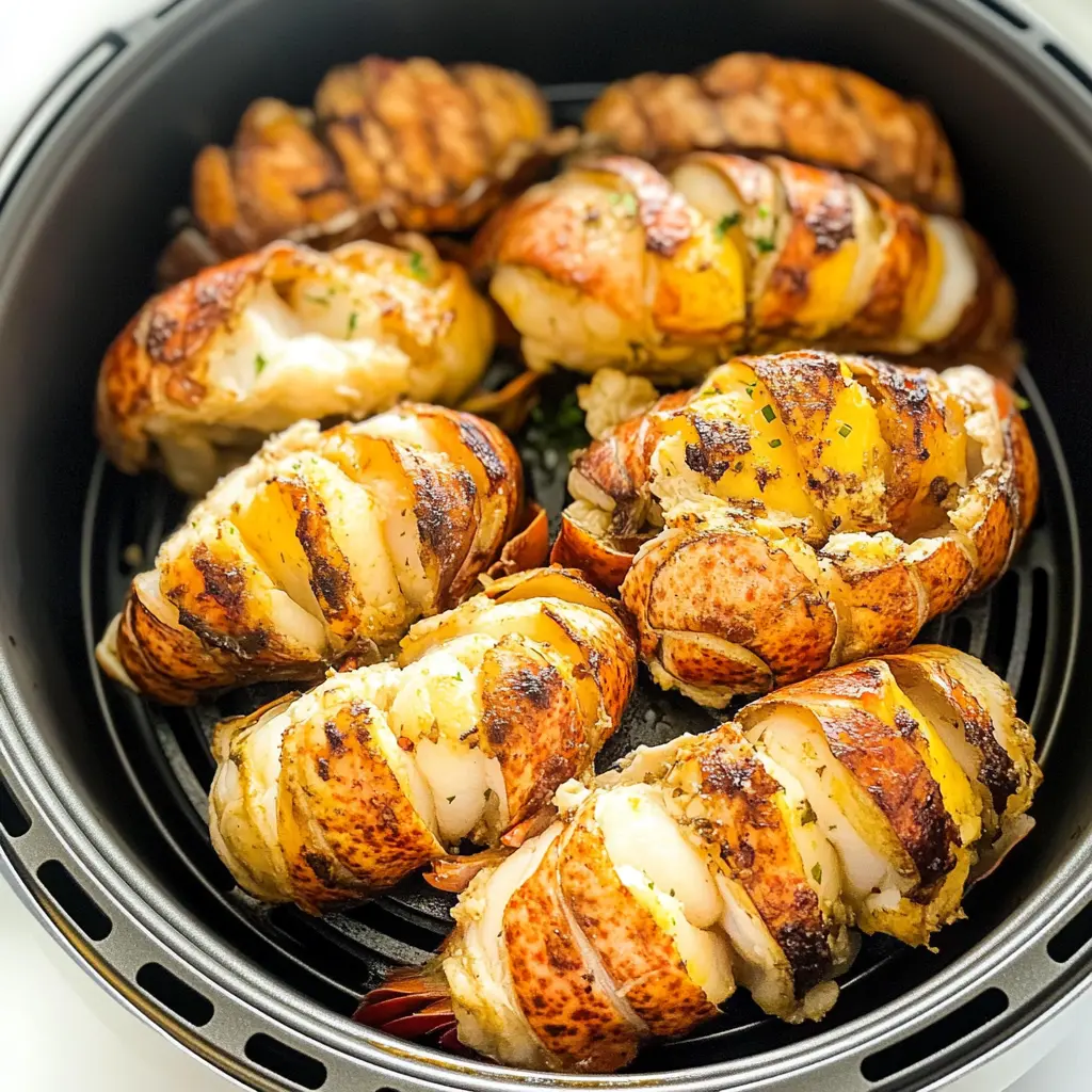 Treat yourself to a delicious seafood feast right at home with these buttery air fryer lobster tails! This easy recipe cooks tender, juicy lobster meat to perfection, all while keeping the mess to a minimum. Ideal for date nights or special occasions, you won’t want to miss out. Save this pin for your next culinary adventure!