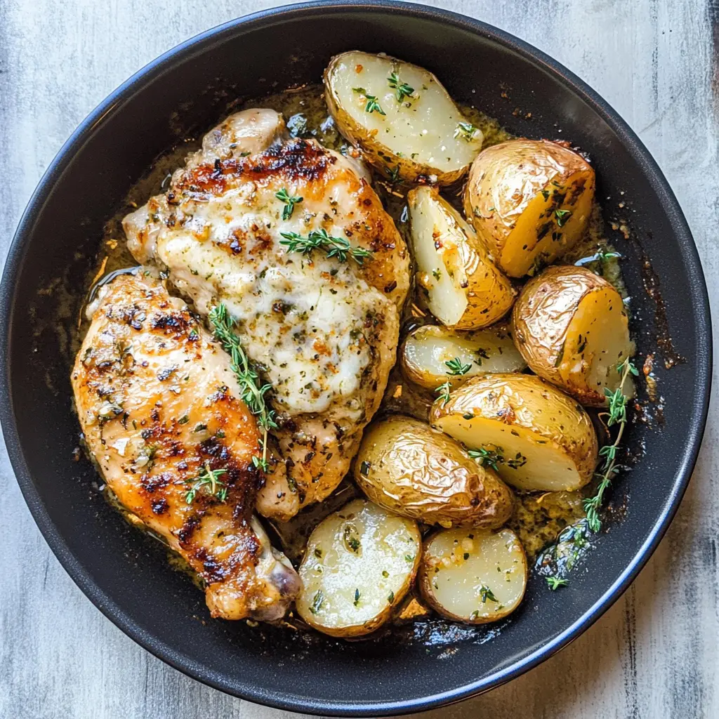 This Garlic Parmesan Chicken and Potatoes recipe is perfect for busy weeknights! Tender chicken breasts are coated in a mouthwatering garlic Parmesan crust, while crispy roasted potatoes soak up all that delicious flavor. Easy to make and packed with taste, this dish will become a family favorite. Save this pin for a comforting meal that’s ready in no time!