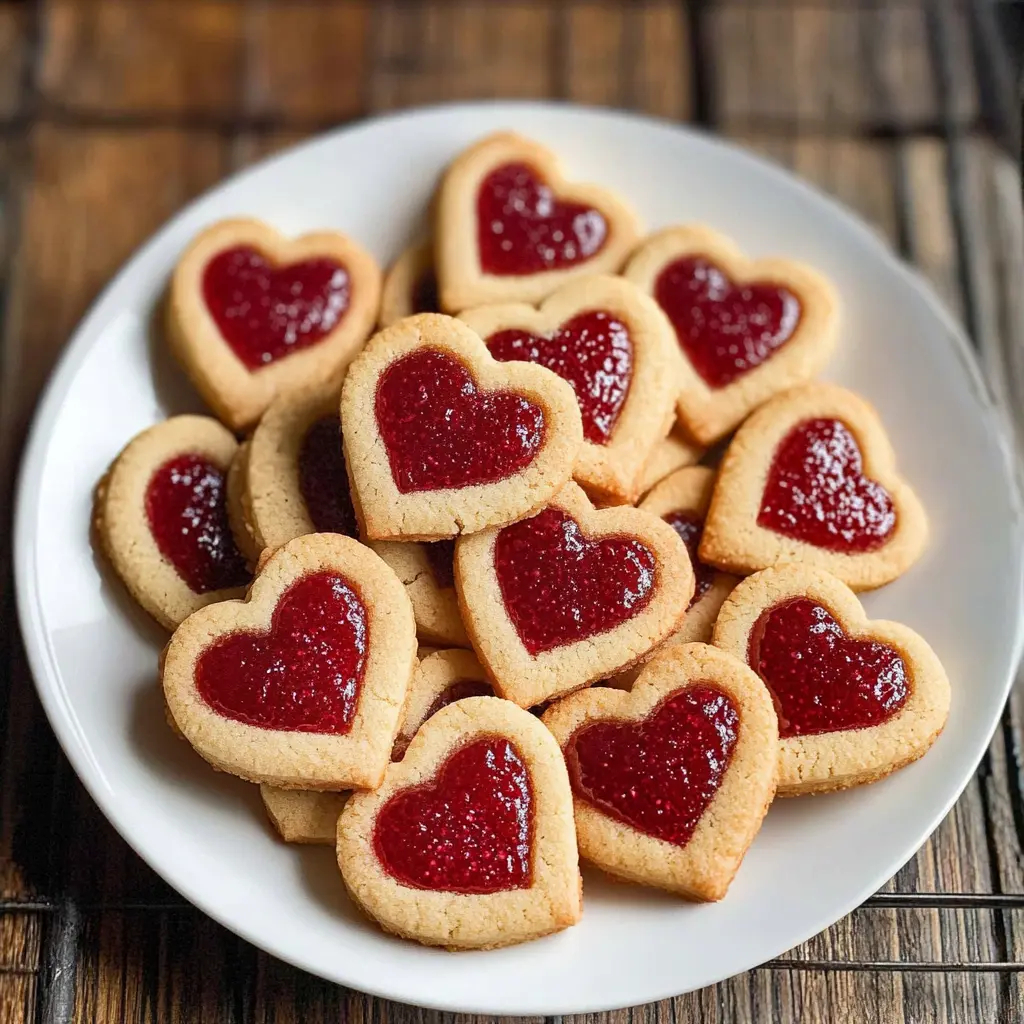 These Heart Jam Cookies are perfect for any occasion, from Valentine's Day to sweet treats for your loved ones! Made with buttery dough and filled with your favorite fruit jam, they are a delightfully simple dessert. Save this recipe for your next gathering or a cozy baking day at home!