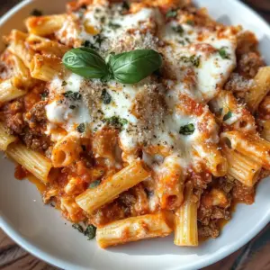 This Million Dollar Baked Ziti is a crowd-pleaser packed with rich flavors! Made with creamy ricotta, zesty marinara sauce, and lots of gooey cheese, it's a hearty meal your family will love. Perfect for potlucks or cozy family dinners! Save this recipe and treat your loved ones to a comforting classic today.