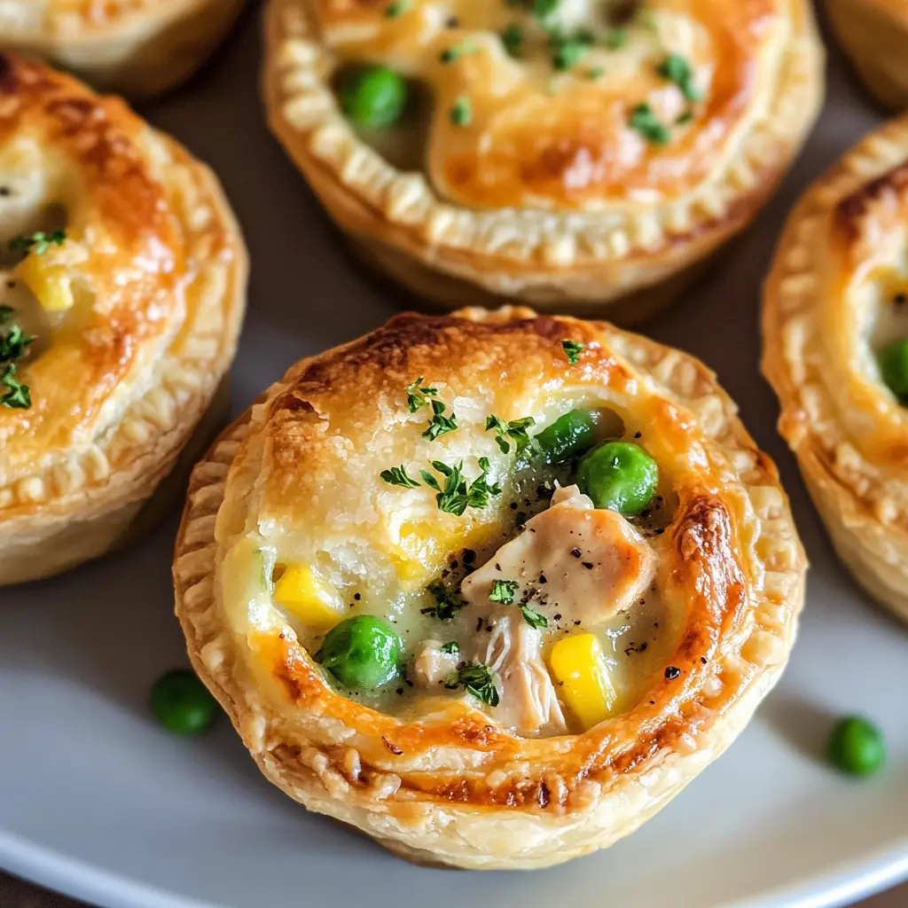 Warm up your kitchen with these adorable Mini Chicken Pot Pies! Each flaky crust is packed with tender chicken, vibrant veggies, and a creamy sauce that's simply irresistible. Perfect for family dinners or cozy gatherings, these pot pies are not just delicious but also a fun twist on a classic. Save this recipe now for a delightful comfort food treat anytime!