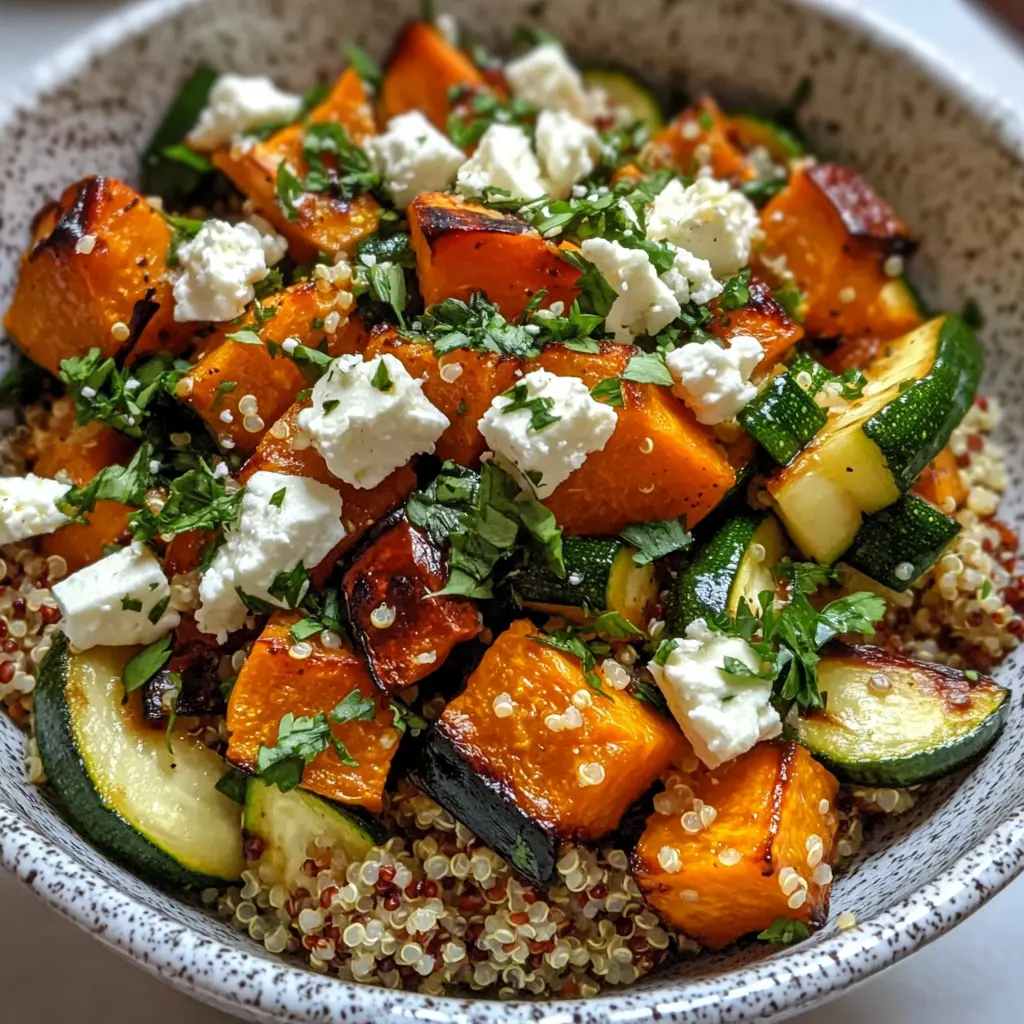 Looking for a nutritious meal that delights? This Roasted Vegetable Quinoa Bowl is packed with colorful veggies and protein-rich quinoa, making it a perfect choice for lunch or dinner. Enjoy the smoky flavors and vibrant textures – it's both filling and healthy! Save this recipe for your next meal prep or a cozy gathering with friends!