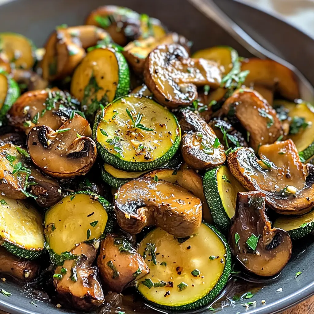 Enjoy a quick and healthy side dish with this Sautéed Zucchini and Mushrooms recipe! Packed with fresh flavors, this dish is perfect for elevating any meal or serving as a light appetizer. It's easy to whip up and features vibrant zucchini and savory mushrooms. Save this recipe for your next dinner or barbecue gathering!