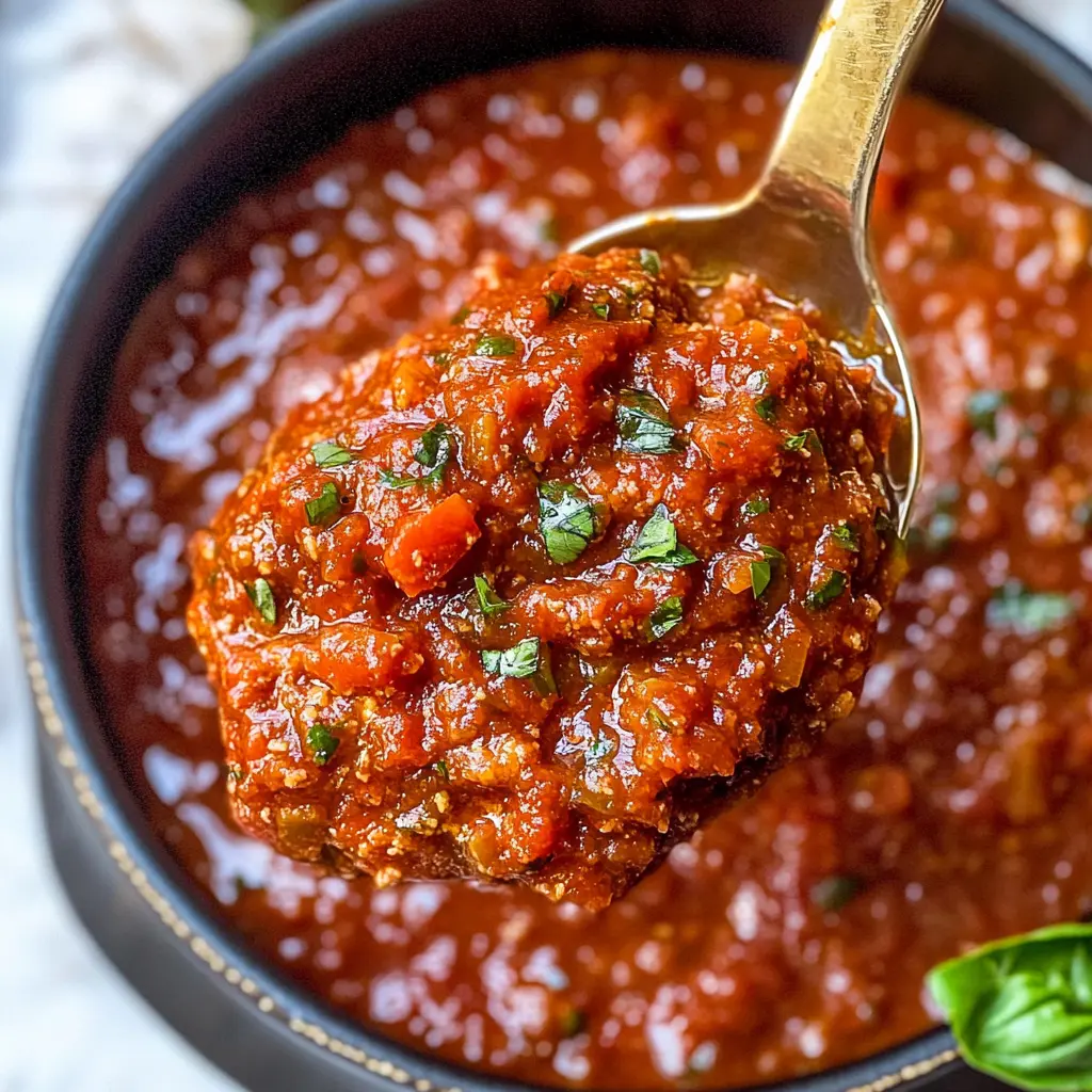 Looking for a cozy meal that requires minimal effort? This Slow Cooker Spaghetti Sauce is rich, flavorful, and perfect for busy days. With fresh tomatoes, herbs, and a touch of garlic, it's a classic favorite that pairs wonderfully with your choice of pasta. Save this easy recipe for your next family dinner or weekend gathering!