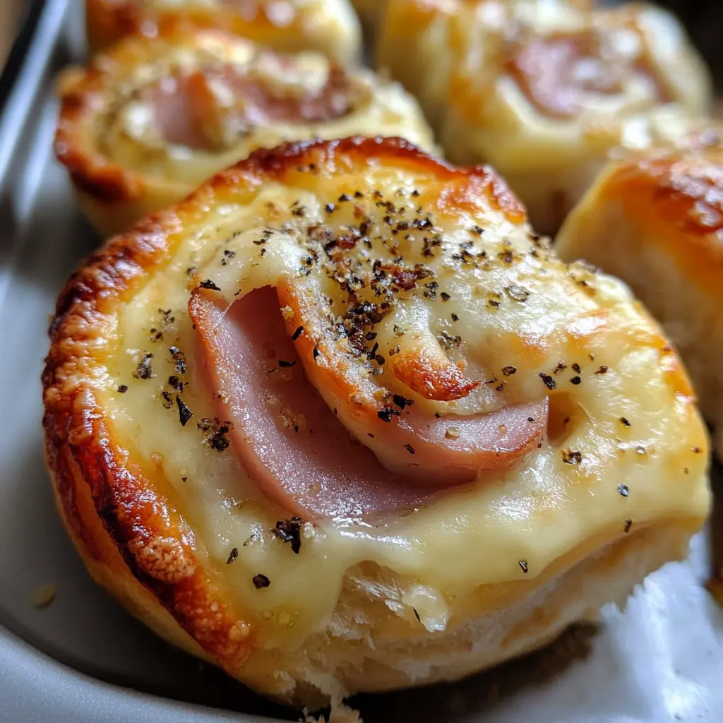 Warm, fluffy, and cheesy, these Baked Ham and Cheese Rolls are perfect for any gathering! Made with tender dough and filled with savory ham and melty cheese, they make a delicious appetizer or snack. Great for parties, brunch, or cozy family dinners. Don’t forget to save this recipe for your next get-together!