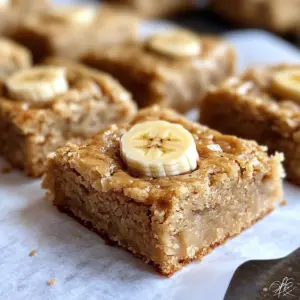 These Banana Blondies are a delightful twist on a classic treat! Made with ripe bananas, rich brown sugar, and a hint of vanilla, they’re irresistibly moist and chewy. Perfect for an afternoon snack or dessert, these blondies are sure to please everyone. Save this recipe for when you want something sweet and comforting! 🍌✨